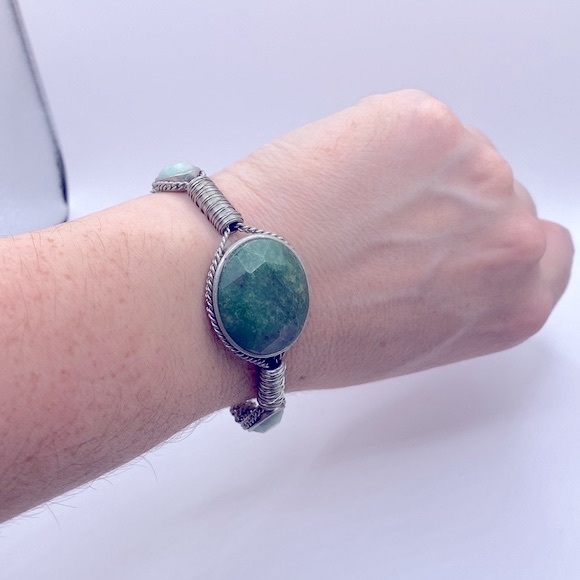 Kenneth Cole Reaction Silver Tone Toggle Clasp Bracelet - Picture 6 of 7